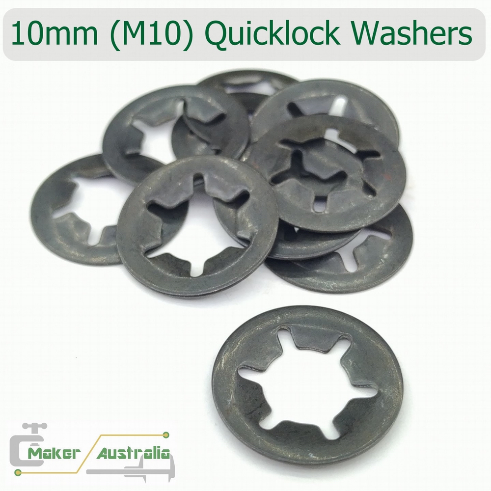 M10.0 locking washer 10 x Quicklock Starlock Speed Lock Washer 10mm